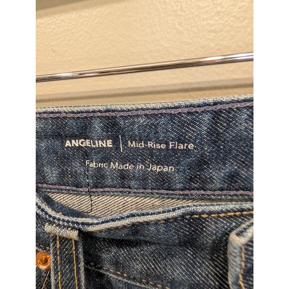 AG Adriano Goldschmied Angeline Mid Rise Flare Jeans Medium Wash - Size 26 - Picture 5 of 10